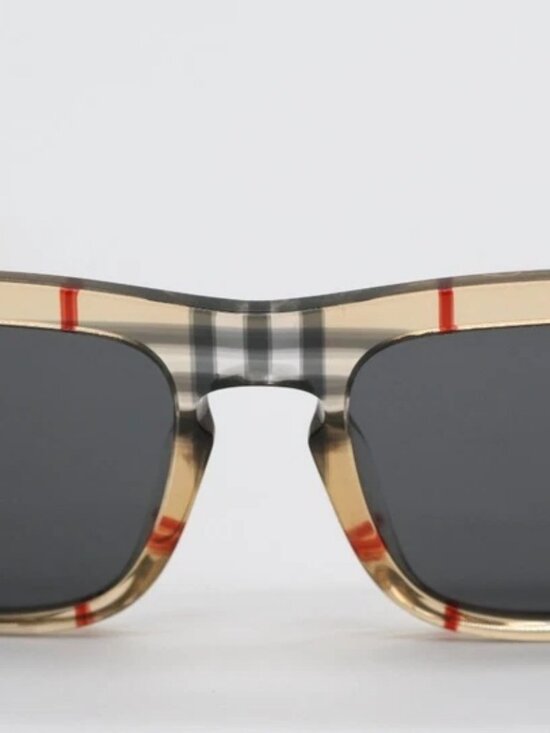 Burberry Unisex Check Square Sunglasses (B4431U) 56-20 145mm main image 8
